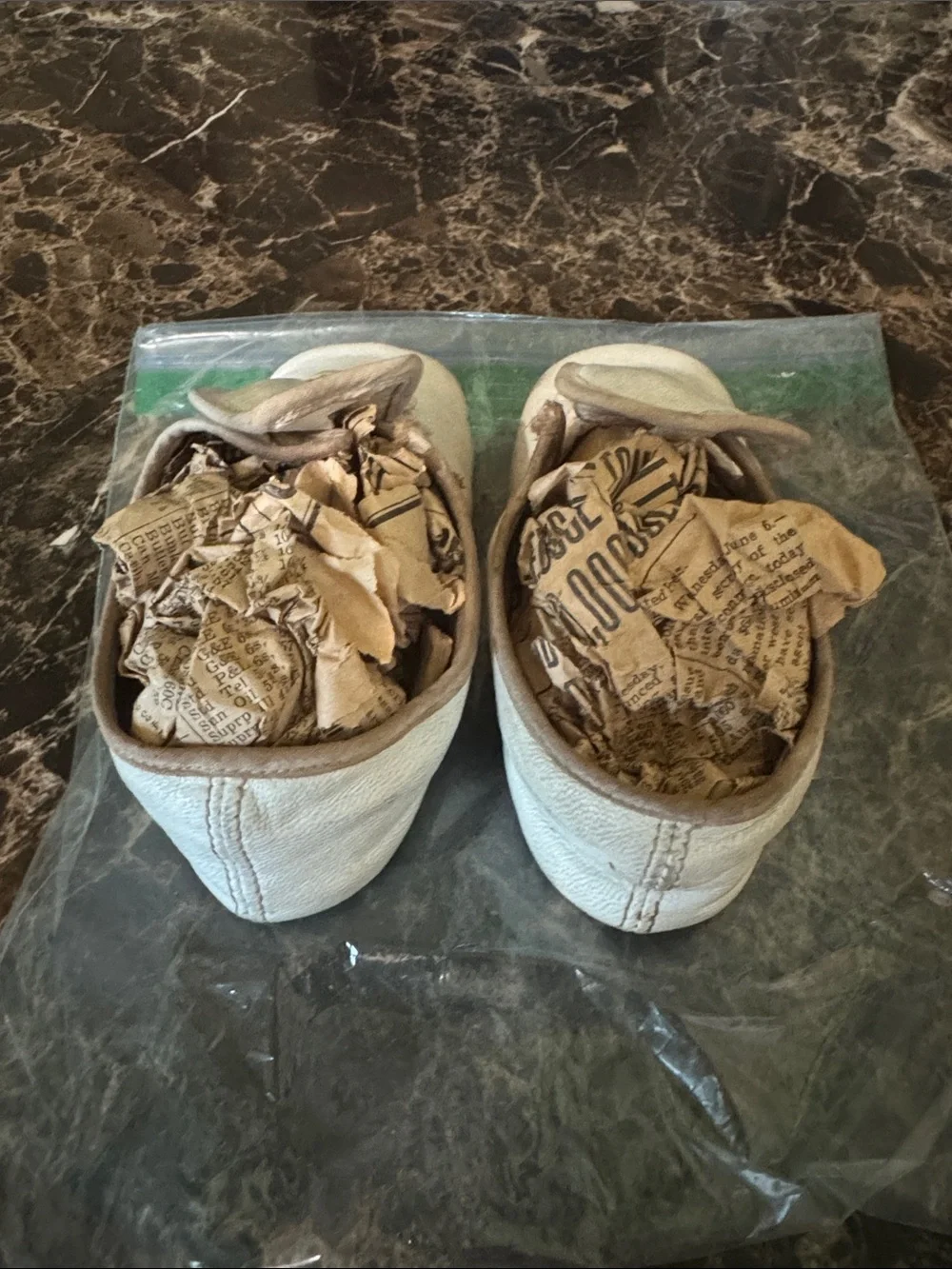 Antique Leather baby shoes